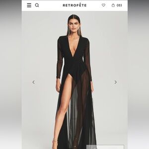 Retrofete Angela Dress Black